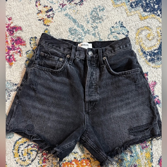 Agolde Riley High Rise Short - 25 - Picture 3 of 9